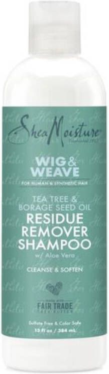 Shea Moisture WIG & WEAVE TEA TREE & BORAGE SEED OIL RESIDUE REMOVER SHAMPOO FOR HUMAN HAIR & SYNTHETIC HAIR