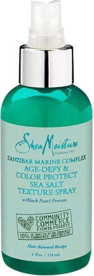Shea Moisture Zanzibar Marine Complex Age Defy & Color Protect Sea Salt Texture Spray 118 ml
