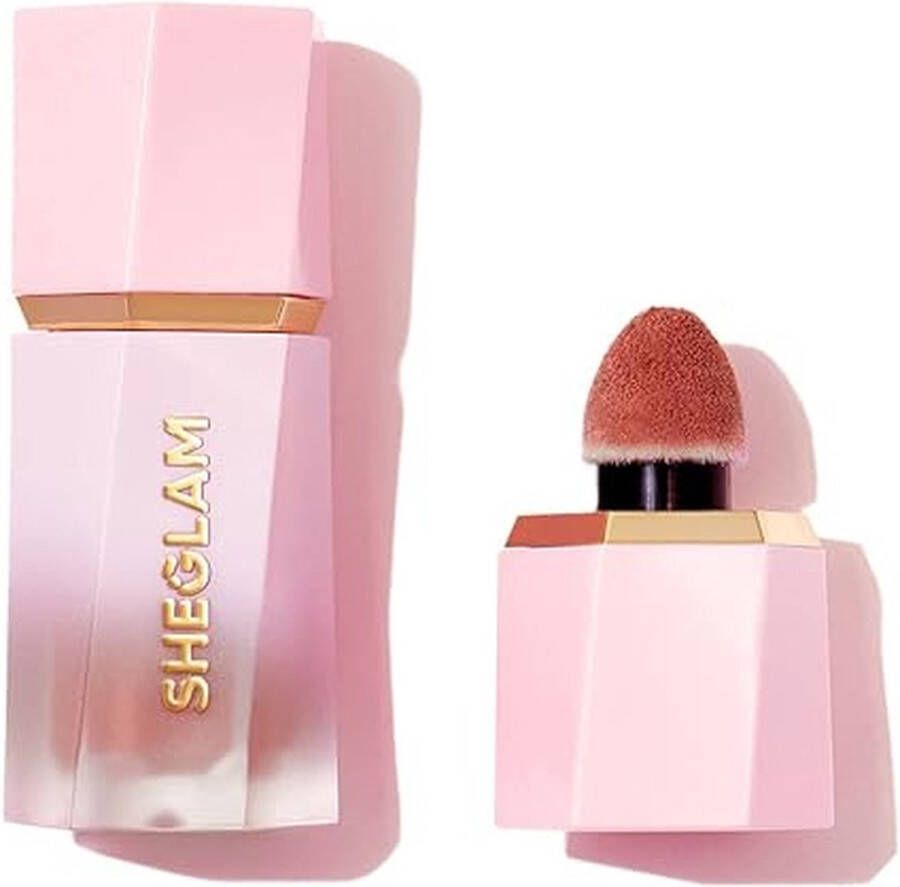 Sheglam Color Bloom Liquid Blush Make-up voor wangen Matte afwerking Risky Business