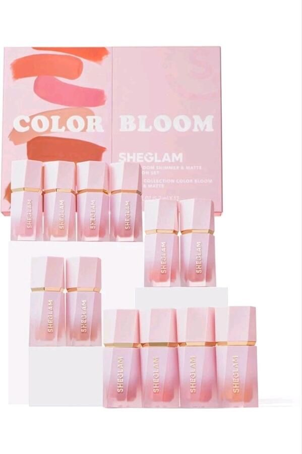 Sheglam colour bloom blush giftset matte & shimmer 12 pack