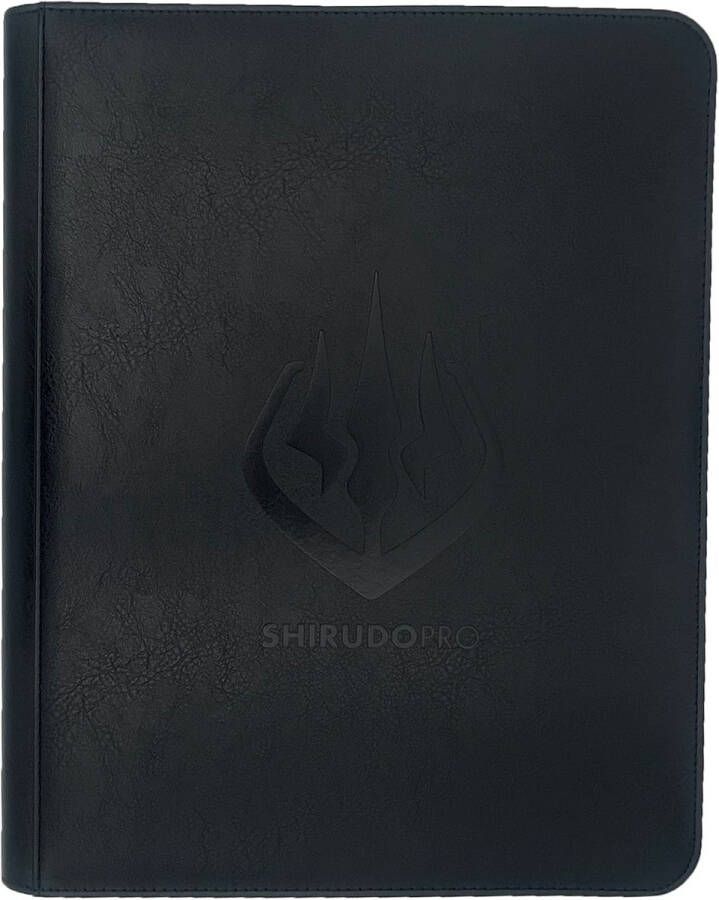 ShirudoPro Toploader Binder 216 pockets Toploader map zwart Toploader binder Top loader map geschikt voor trading cards Trading kaarten verzamelmap met rits sluiting Geschikt voor 216 kaarten