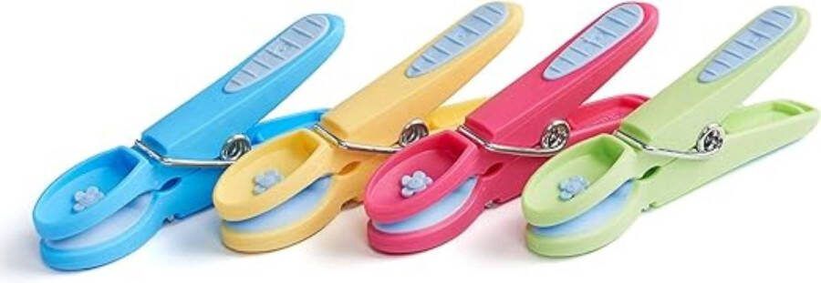 SHOP YOLO YOU ONLY LIVEONCE SHOP YOLO-wasknijpers plastic-Knijper bloem-48 stuks blauw-geel-groen-roze-van wasknijpers