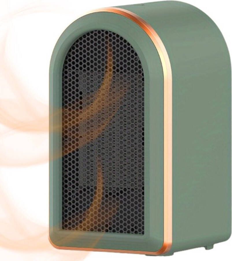 ShopbijStef Elektrische Kachel Verwarming Elektrisch Elektrische Kachels Werkplaatskachel Heater Ecofan Haard ventilator 1200W Groen