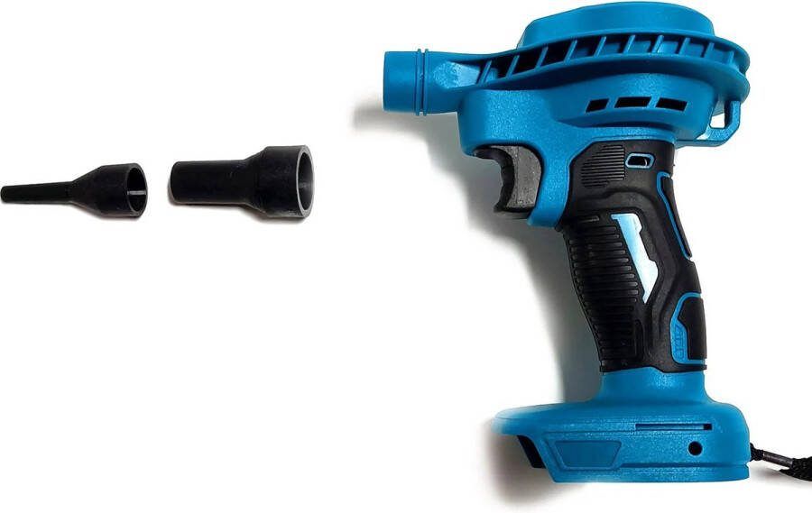 ShopbijStef Stofblazer Air Duster Perslucht Draadloze Air Dust Snoerloze Air Duster Blower Elektrische Luchtsproei Computer Toetsenbord Schoonmaken Elektrisch Gereedschap Voor Makita 18V Batterij Blauw