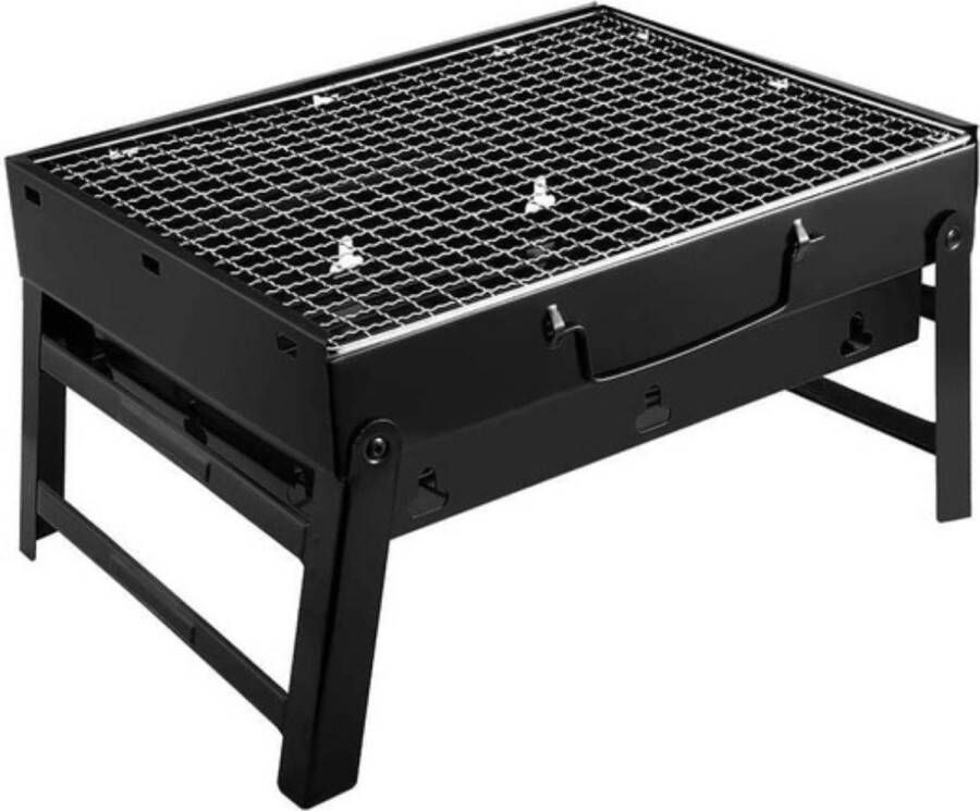 ShopbijStef Tafel BBQ Houtskool Mini BBQ Tafel grill Houtskool BBQ RVS