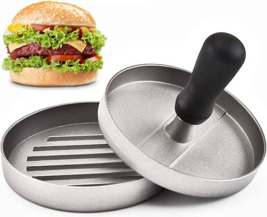 Shopdomain Hamburgerpers Hamburgermaker aluminium Antiaanbaklaag BBQ Accesoires Burger Press Kookgerei Hamburger Maker