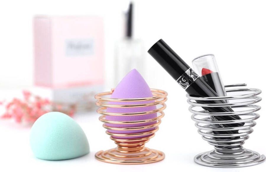 Shopdomain Make-Up Spons Houder- Spons Blender Houders Schoonheid Spons Houder Droogrek Ei Poeder Bladerdeeg Display- make-up spons standaard om te drogen- beauty blender houder