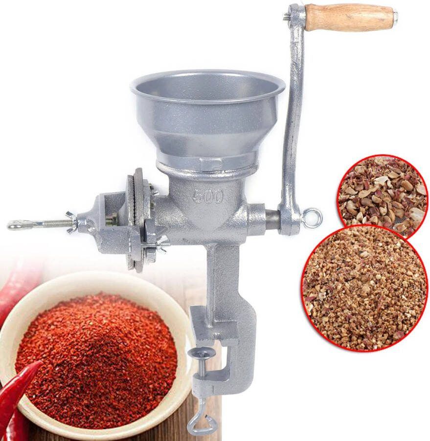 ShopEighty8 Handmatige Koffiemolen Specerijenmolen Granenmaler Kruidenmolen Koffiebonen Slijpmachine Handbediende Molen Noten- en Bonenmaler Gietijzer