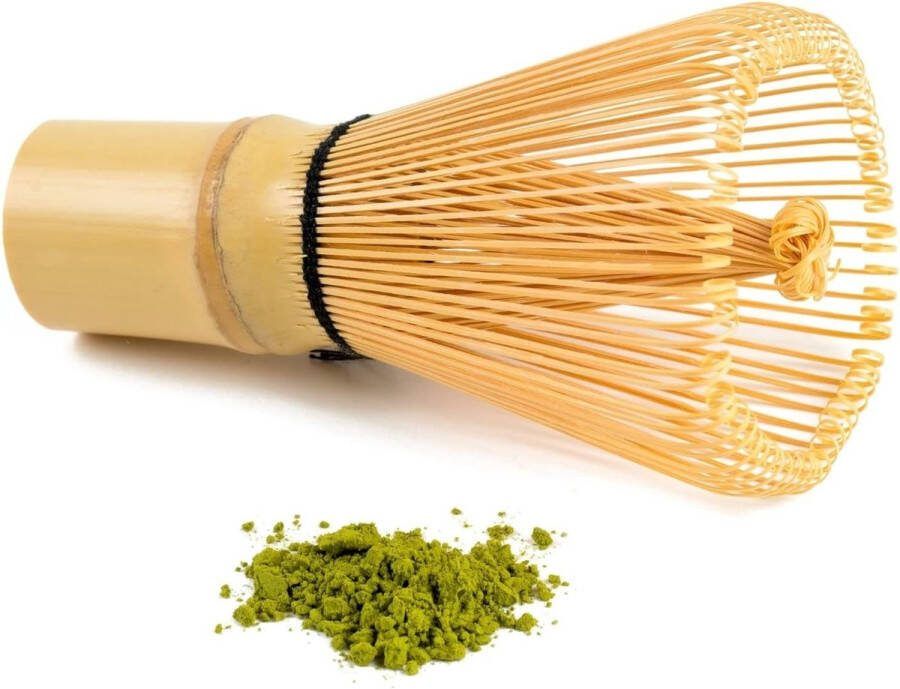 ShopHaven Bamboe Matcha Klopper Set Traditionele Japanse Thee Accessoires Handgemaakt van Hoogwaardig Bamboe Matcha Schuimklopper en Schepje Complete Set voor Authentieke Matcha Bereiding Theeaccessoires voor een Verfijnde Thee-Ervaring
