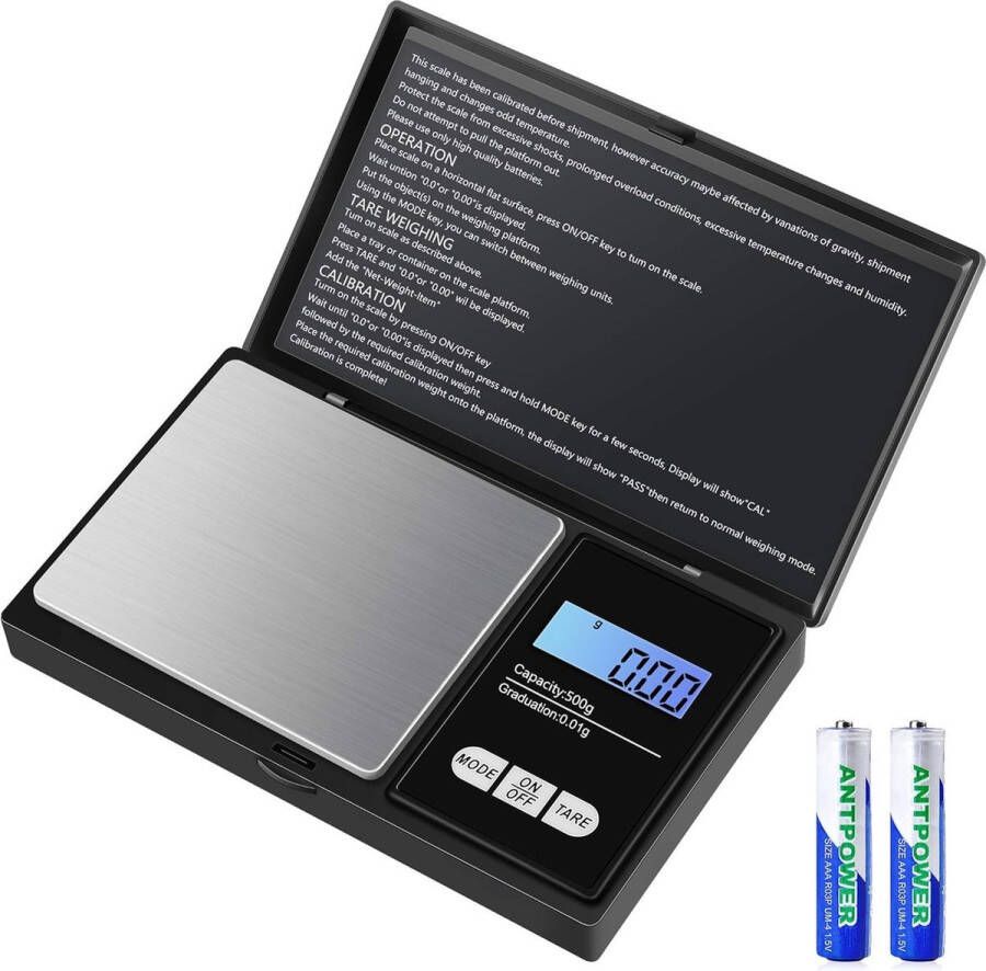 ShopHaven Digitale Keukenweegschaal Multifunctionele Zakweegschaal Nauwkeurige Weegschaal voor Keuken Weegschaal tot 5 kg Digitaal Scherm Compact en Draagbaar Roestvrij Staal