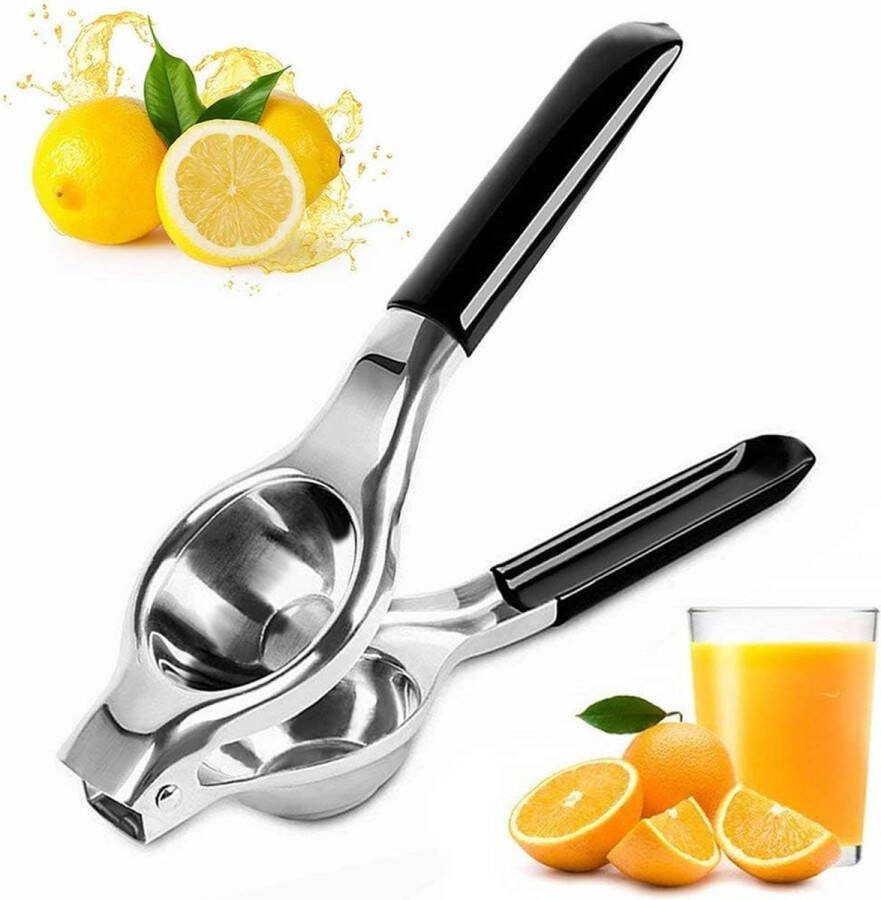 ShopHaven Handmatige Citruspers voor Verse Sappen Duurzaam RVS Ergonomisch Ontwerp Sinaasappelpers Citroenpers Limoenpers