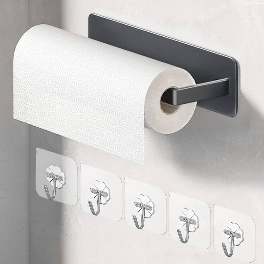 ShopHaven Keukenrolhouder voor Thuis Wandmontage Keuken Organizer Ruimtebesparende Papierrolhouder Duurzaam en Stijlvol Ontwerp Geschikt voor Alle Maten Keukenrollen Eenvoudige Installatie Keuken Accessoire