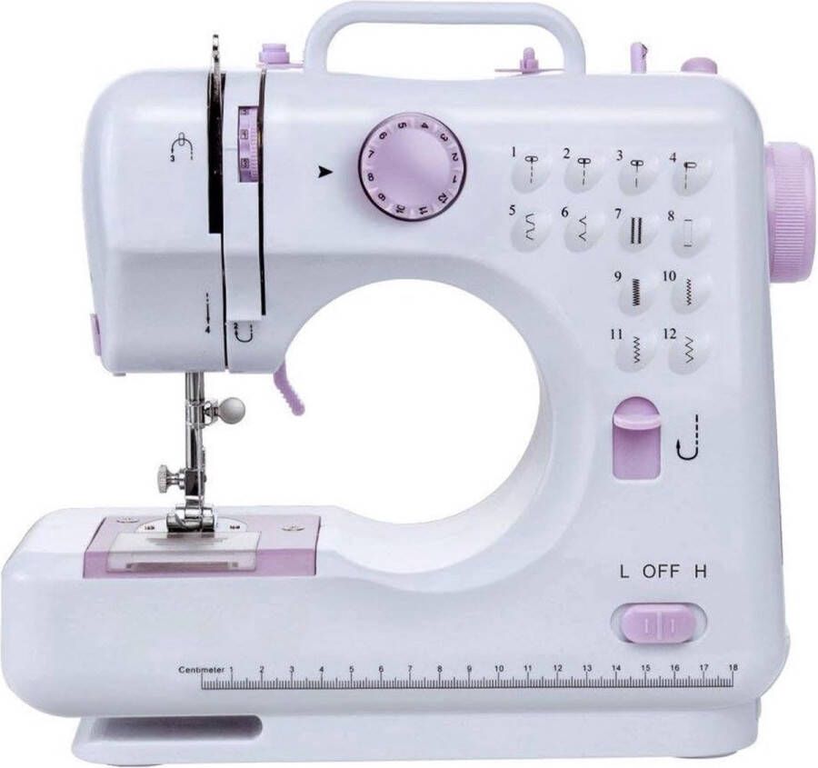 ShopHaven Multifunctionele Huishoudelijke Elektrische Naaimachine Draagbaar en Handzaam Voor Beginners en Professionals Inclusief Accessoires