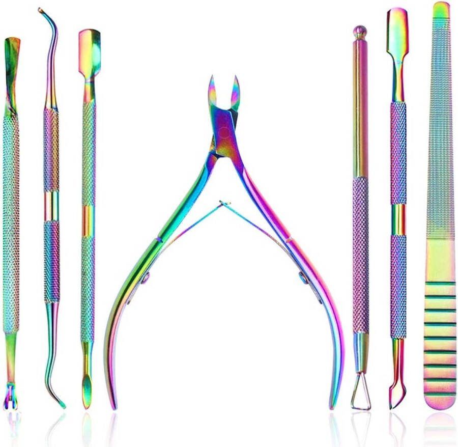 ShopHaven Nagelriemtang en Nagellakremover Set Roestvrijstalen Nagelschaar Professionele Nagelverzorgingsset