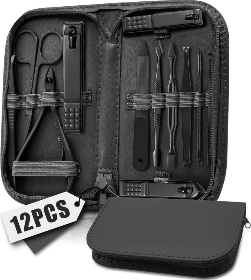 ShopHaven Nagelverzorgingsset Professioneel Gereedschap en Accessoires voor Perfecte Manicure en Pedicure Inclusief Nagelknipper Vijlen Pincetten en Meer Draagbaar en Gemakkelijk te Gebruiken