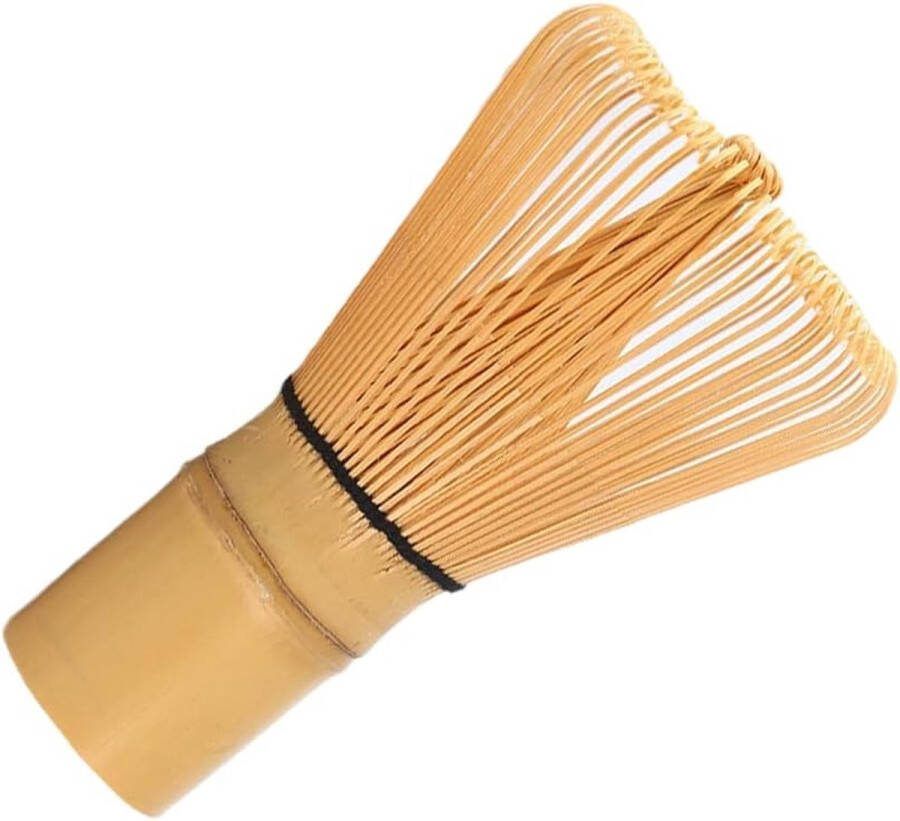 ShopHaven Natuurlijke Bamboe Matcha Klopper Set Semi-Handgemaakt Traditionele Accessoires voor Matcha Thee Inclusief Bamboe Schuimklopper en Schepje Theeaccessoires voor een Verfijnde Thee-Ervaring