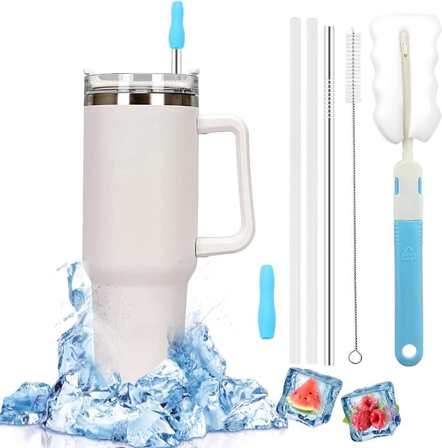 ShopHaven Dubbelwandige Thermosbeker Geïsoleerde Thermobeker Roestvrij Staal 500 ml Warme en Koude Dranken Handige Reisbeker Duurzaam Design