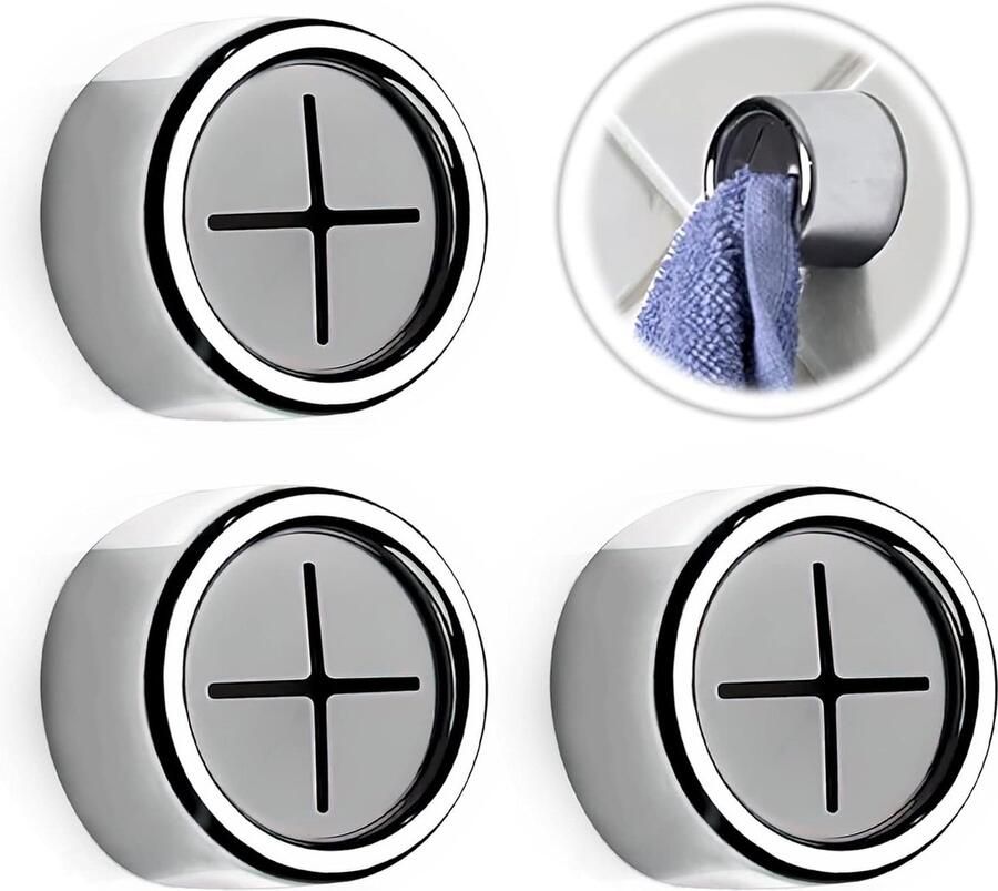 ShopHaven Zelfklevende Handdoekhouder voor Keuken Ruimtebesparende Theedoek- en Vaatdoekhouder Sterke Hechting Modern Keukenaccessoire