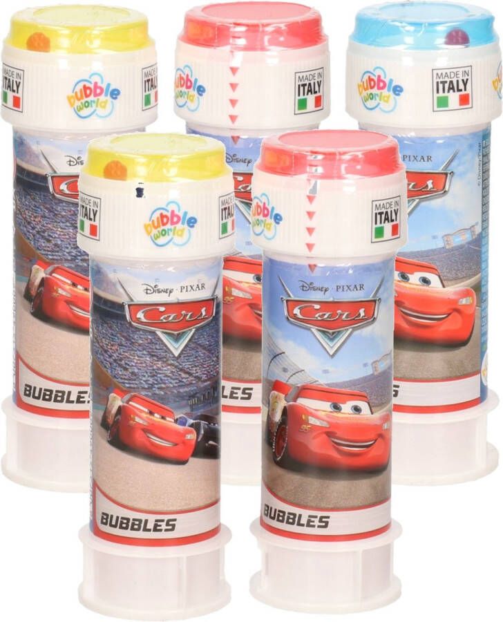 Shoppartners 10x Cars bellenblaas flesjes met spelletje 60 ml voor kinderen Uitdeelspeelgoed Grabbelton speelgoed