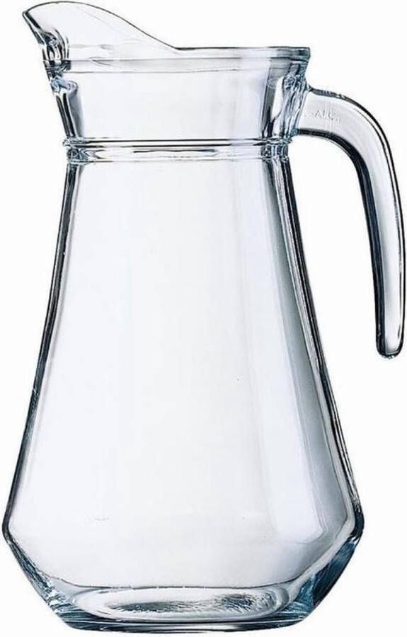 Shoppartners Schenkkan 1 liter 20 cm Sapkannen waterkannen schenkkannen limonadekannen van glas