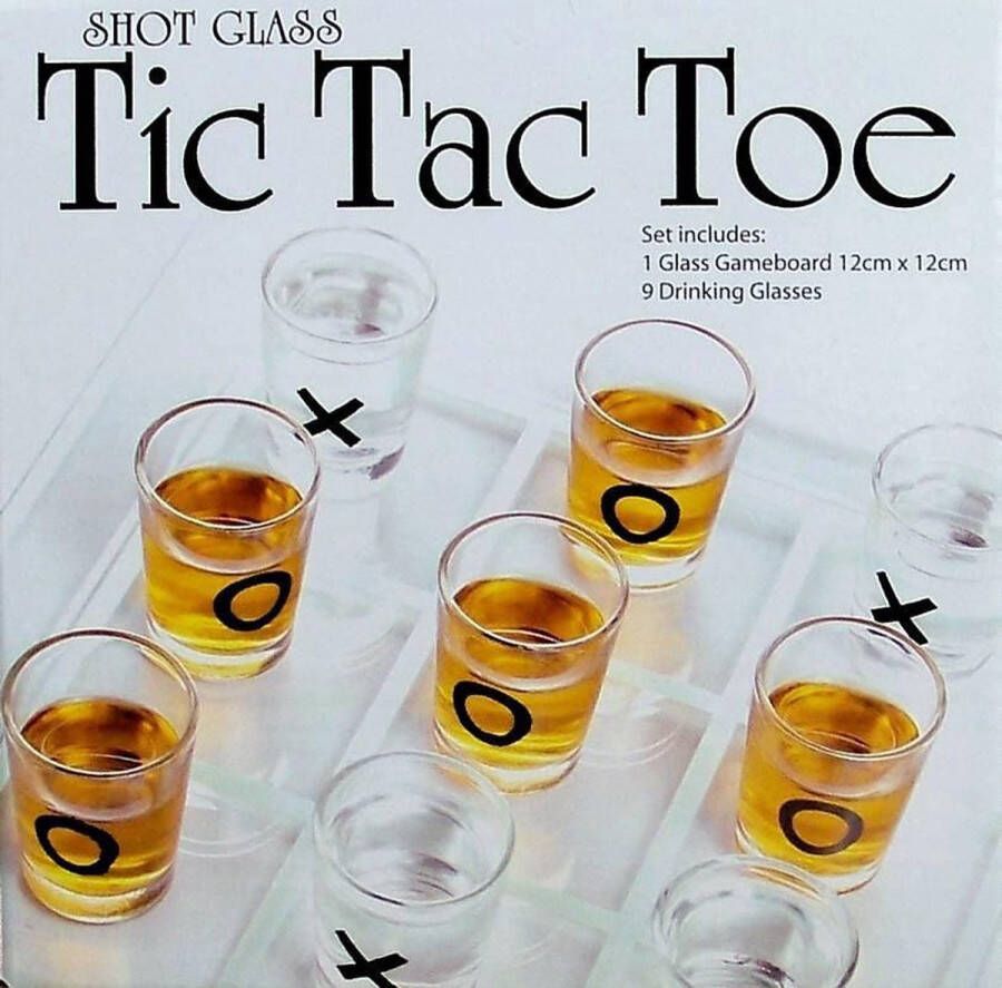 Dobeno Mini Shot glaasjes spel Tic Tac Toe (DSS-DS13001)