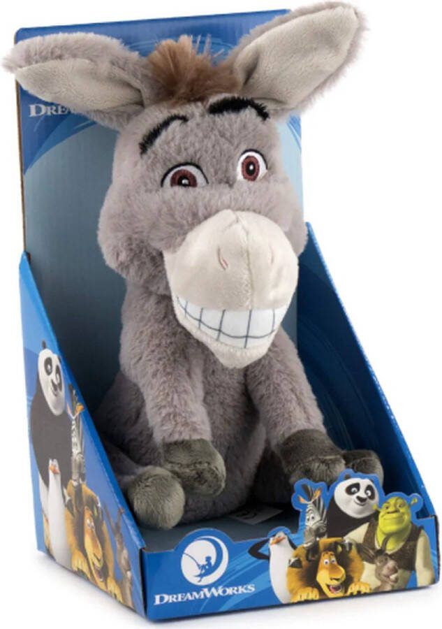 Shrek Ezel (Donkey) van Pluche Knuffel 30 cm {Speelgoed knuffelpop knuffeldier voor kinderen jongens meisjes Bekend van de film! Ezel Donkey Fiona Peperkoekmannetje De Gelaarsde Kat}