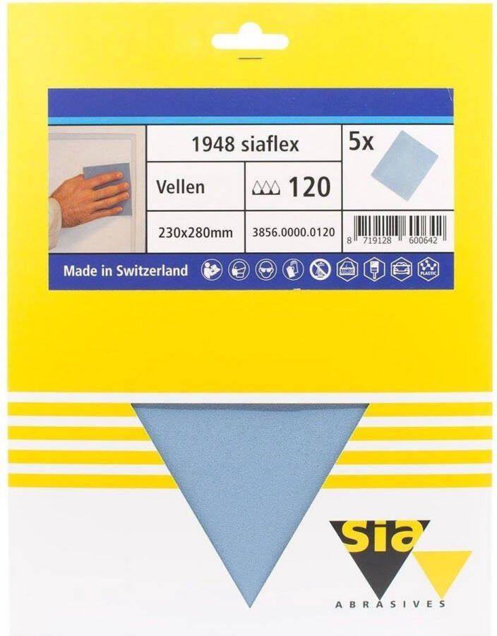 Sia flex schuurpapier handvellen P150 230 x 280 mm. (5 vellen)