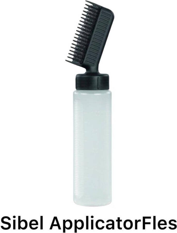 Sibel Applicator fles Met Kam Spons Haarkleuren Toners Haar Verf Aanbrengen 100ml