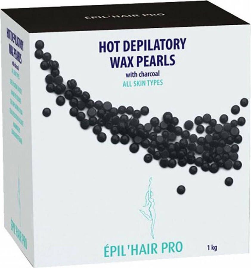 Sibel Epilatiewax Parels 1kg. Zwart Charcoal