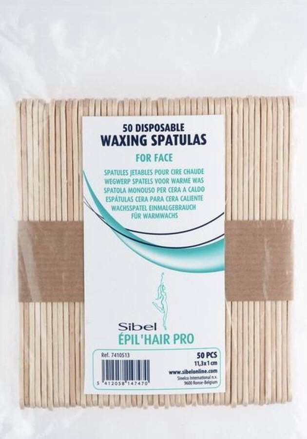 Sibel Hars spatels hout 50 wegwerp 113X10X2MM