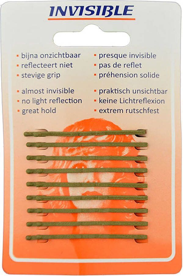 Sibel Invisible Haarschuifjes 9 stuks 50mm Blond