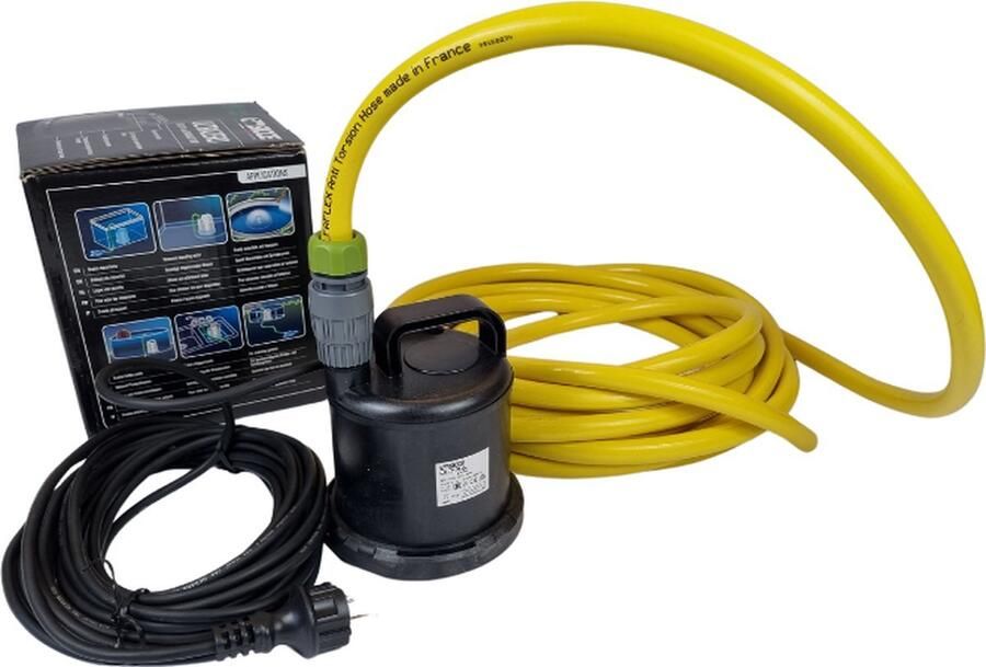 Sicce Ultra Zero vlakzuiger Sicce wateroverlast SET incl. 5 mtr slang koppeling dompelpomp
