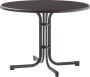 Van der Garde Tuinmeubelen Sieger Boulevard Klaptafel 100 Cm Rond Antraciet - Thumbnail 1