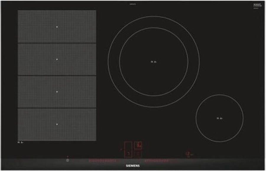 Siemens EX875LEC1E Inductie vitrokeramisch 80cm Inox facet | Vitrokeramische kookplaten | Keuken&Koken Kookplaten | EX875LEC1E