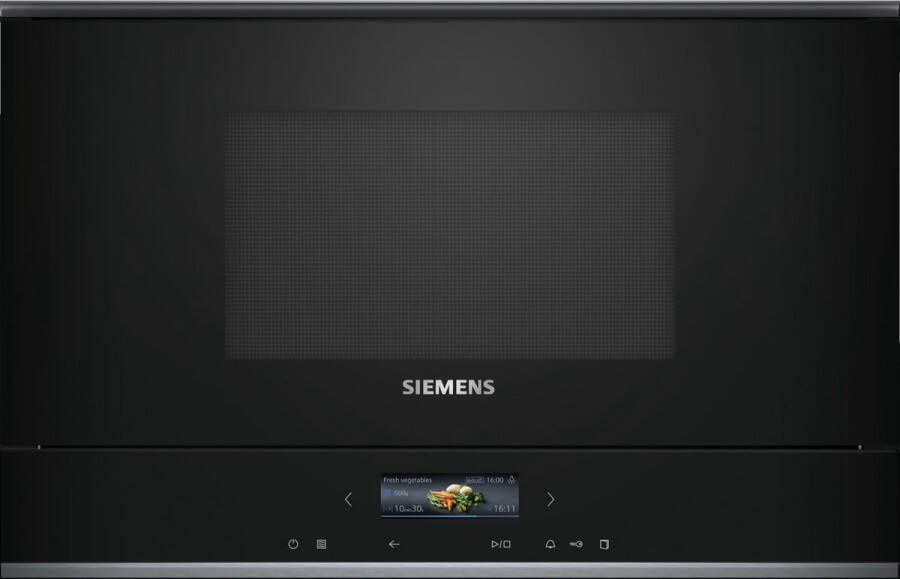 Siemens BF722R1B1 Inbouw solo magnetron Zwart