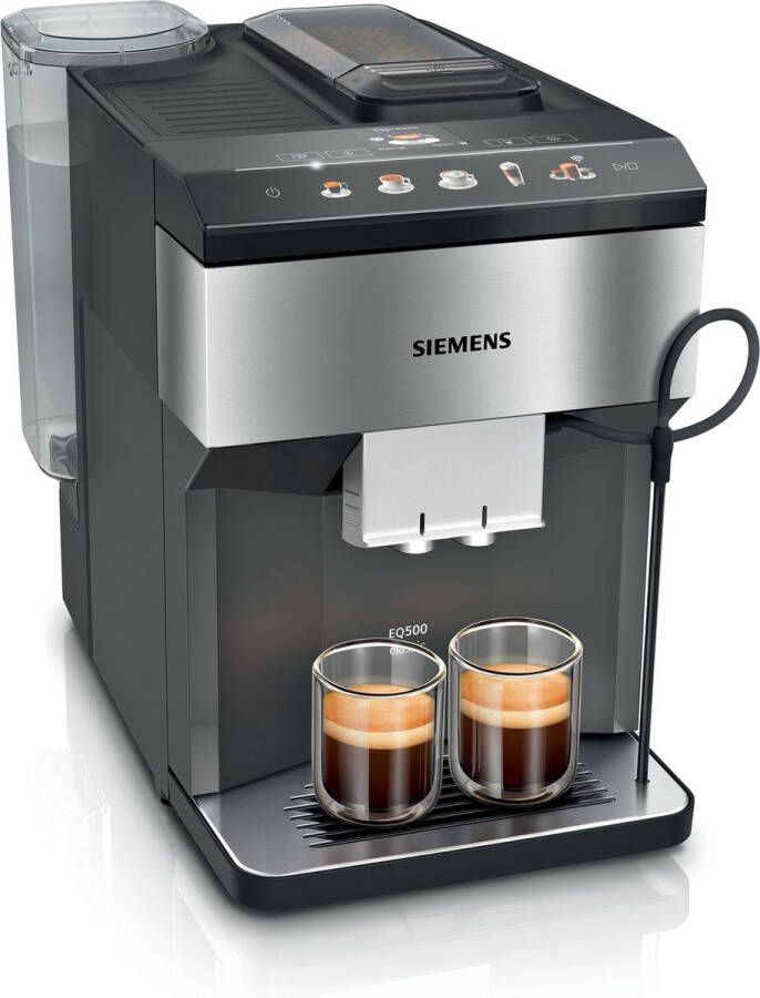 Siemens TP516RX3 EQ500 Classic Connect Espresso Volautomaat Koffieapparaat RVS Zwart