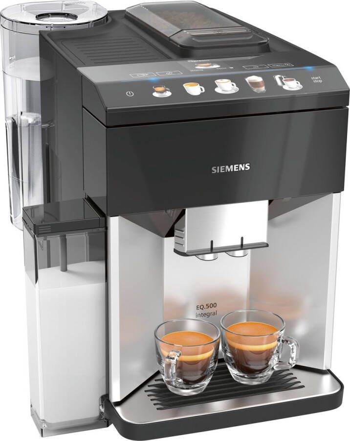 Siemens EQ500 TQ503R01 Volautomatische espressomachine Zwart RVS