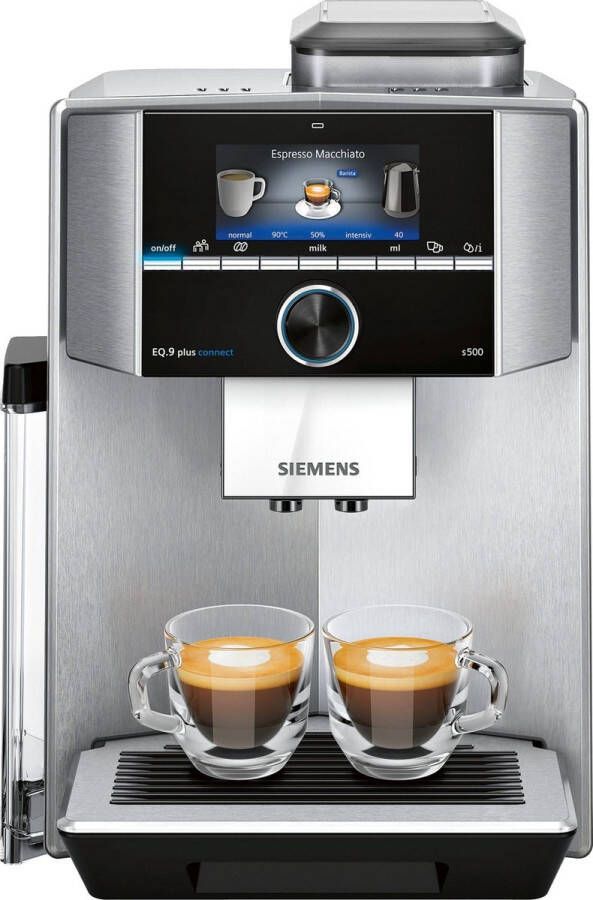 Siemens EQ9 Plus Connect TI9558X1DE Volautomatische espressomachine RVS