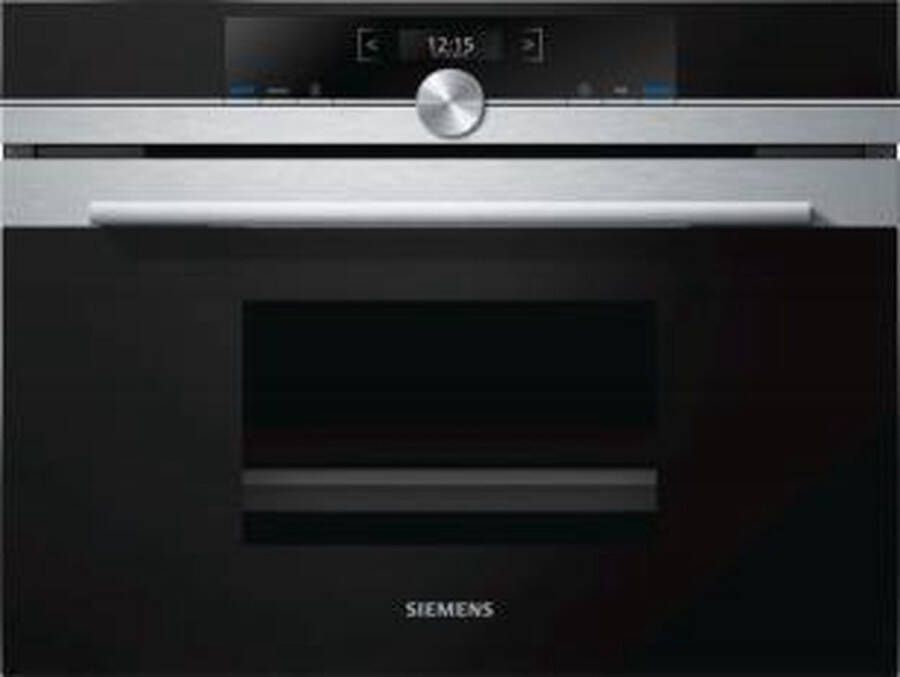 Siemens iQ700 CD634GAS0 oven Elektrische oven 38 l 1750 W Zwart Roestvrijstaal