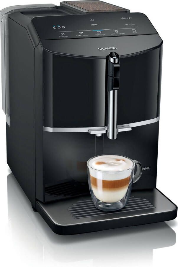 Siemens TF301E19 EQ300 Volautomaat espressomachine Zwart