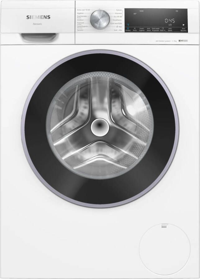 Siemens WG44G108NL iQ500 Wasmachine 9 kg voorlader 1400 rpm Zeer stil