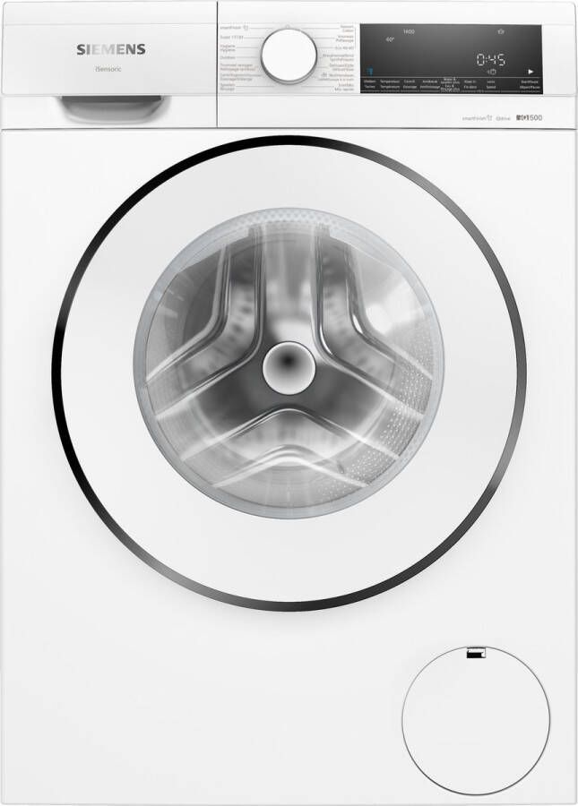 Siemens WG44G1Z0FG iQ500 Wasmachine met stoom 1400 rpm NL FR display Energielabel A