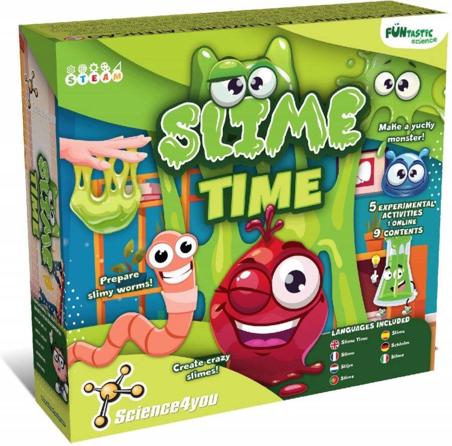 Sience4You Science4you FUNtastic Slime Experimenteerset Slime Slijm Maken Experimenteerdoos