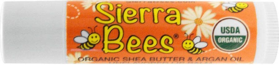 Sierra Bees Lippenbalsem van bijenwas 'Shea butter & Argan oil' biologisch