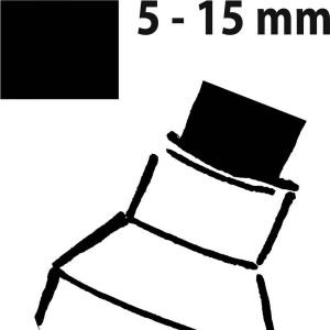 Sigel krijtmarker beitelpunt 5-15mm afwasbaar zwart SI-GL170