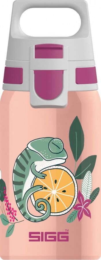 Sigg drinkbeker Flora meisjes 0 5 liter RVS zalmroze