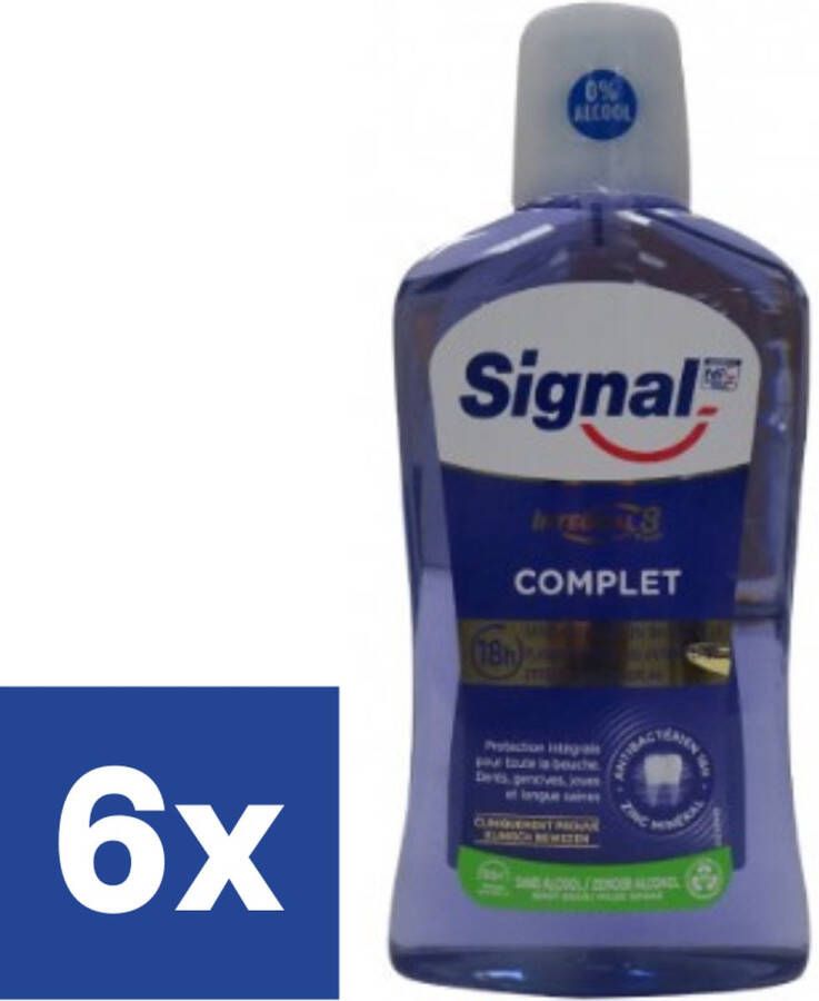 Signal Integral 8 Complet Mondwater 6 x 500 ml