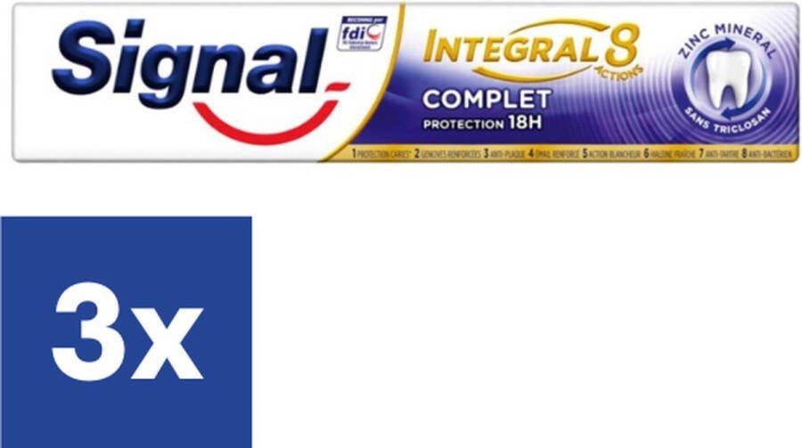 Signal Integral 8 Complete Tandpasta 3 x 75 ml