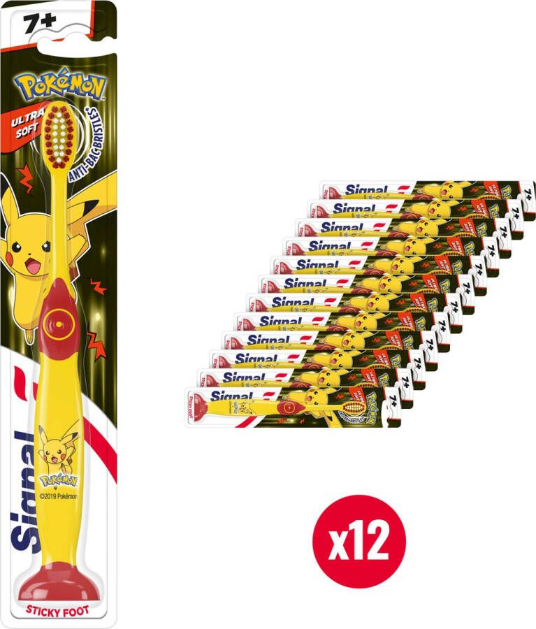 SIGNAL Kindertandenborstel +7 Jaar Pokémon -12 stuks Voordeelverpakking