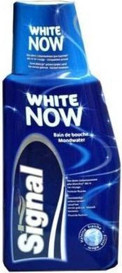 Signal Mondwater White Now 0 % Alcohol 6 x 500 ml